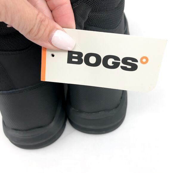 BOGS Men's Shale 8" Glacial Grip Work Boots Size 15 Black Lace Up Waterproof NIB - Picture 11 of 12